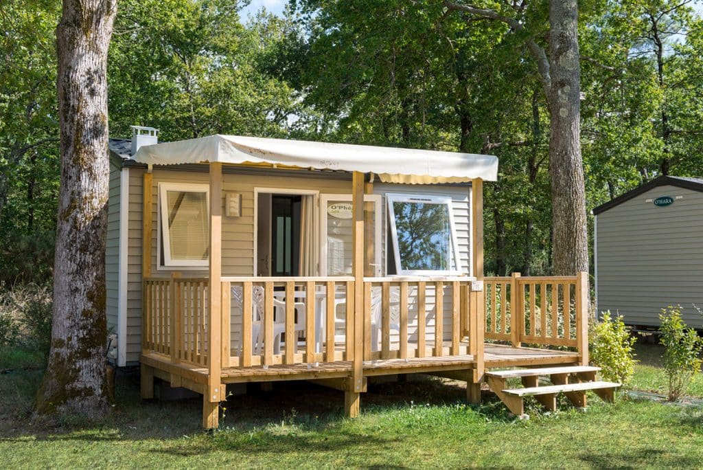 mobil home en camping nature en charente maritime